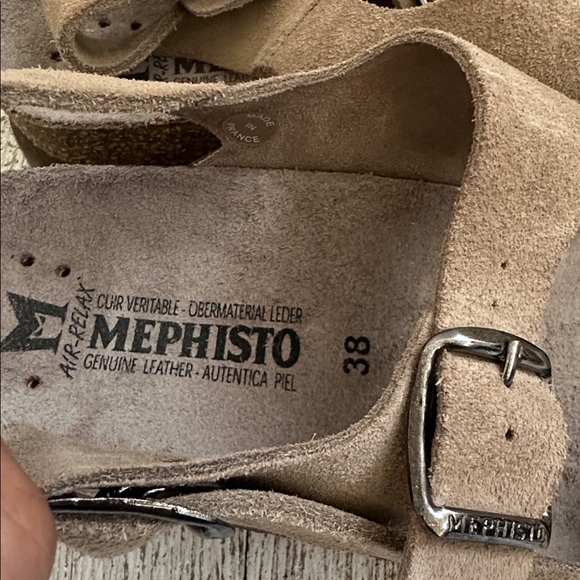 Mephisto Hetty women's sandals in warm grey suede - Picture 3 of 8